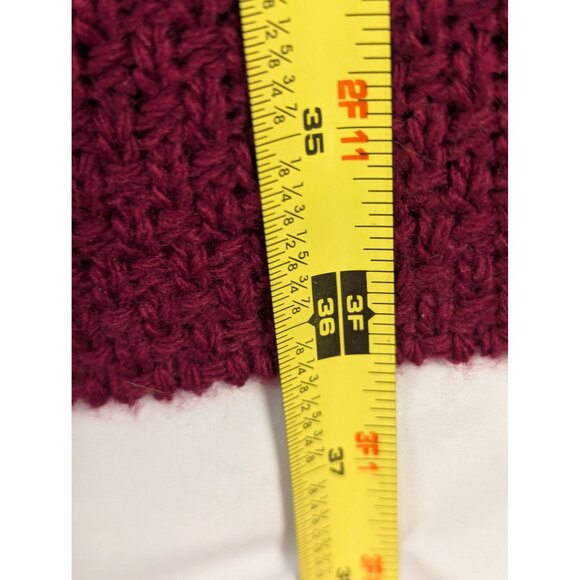 Liz & Me 4X Button-Up Raspberry Acrylic Knit Cardigan Sweater - Picture 6 of 7